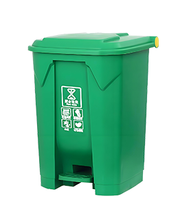 80L塑料脚踏垃圾桶